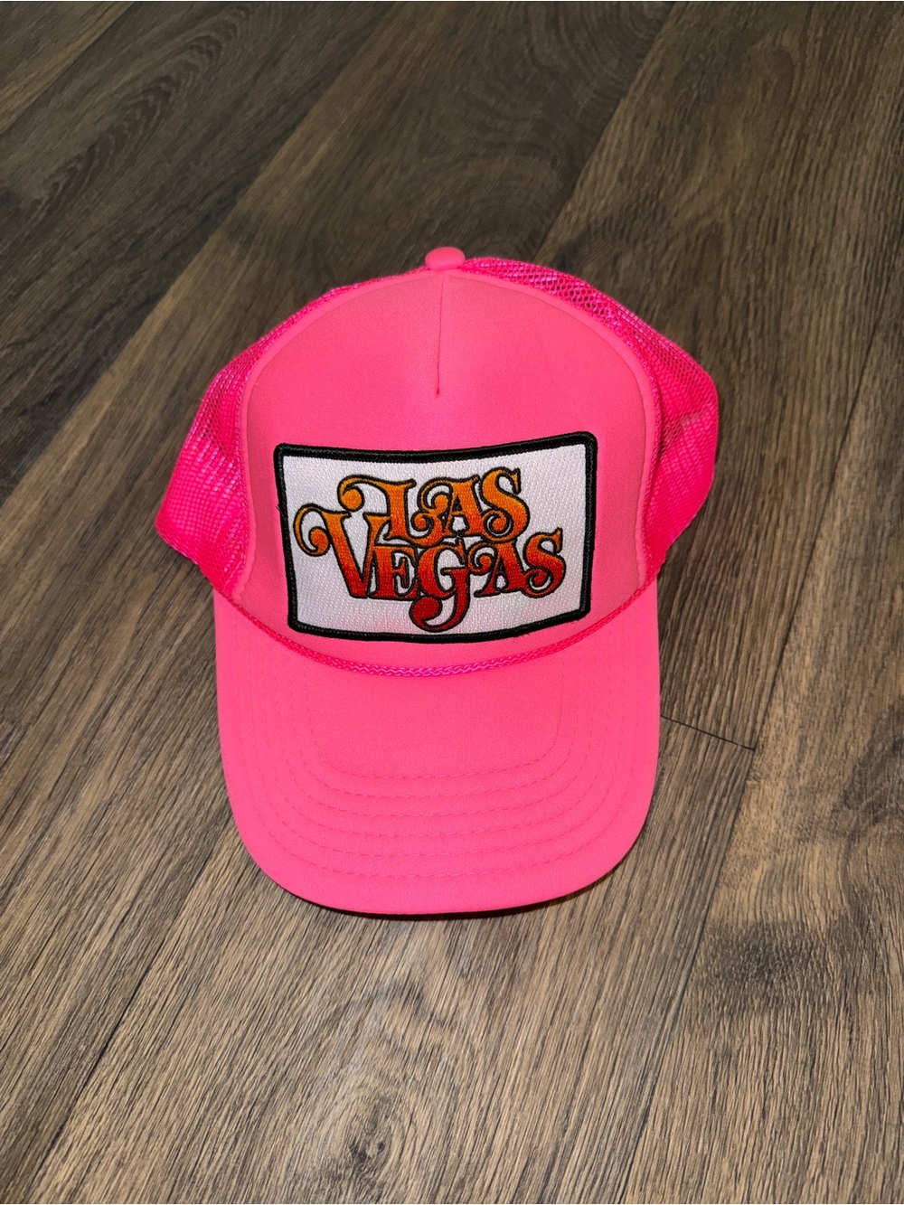aviator nation las vegas script trucker hat